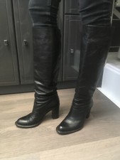 Bottes Barbara Bui cuir noir 