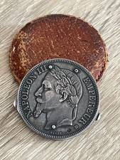 Superbe Onglier Eloi PERNET 5 francs en argent napoléon III 1868 BB PATINE SUP