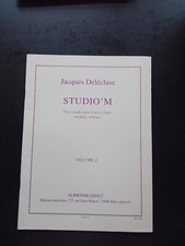PARTITION - JACQUES DELECLUSE - STUDIO'M - 20 ETUDES POUR CAISSE CLAIRE VOLUME 2