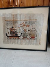 Tableau Sur Papyrus Véritable, Certifié 