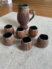 service à jus de fruits en ceramique Accolay