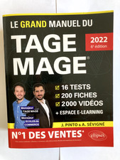 Le grand manuel du TAGE MAGE 2022,6°ed, + accès e-learning,  TTBE