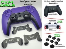 Manette Sony Ps5 Galactic Purple + Palettes interchangeables type Burn/Scuf/Geek
