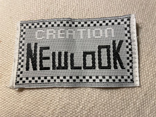 étiquette tissé vêtement marque création "New Look" label clothe / 7 x 4 cm