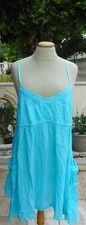 robe la mode est a vous LMV taille  42 44 (3)  modele * TURQUOISE  * brodée