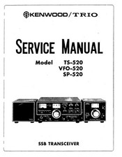 Service Manuel D'Instructions pour Kenwood TS-520,VFO-520,SP-520