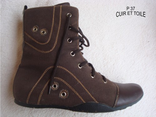 Bottine boots rangers lacets - a,