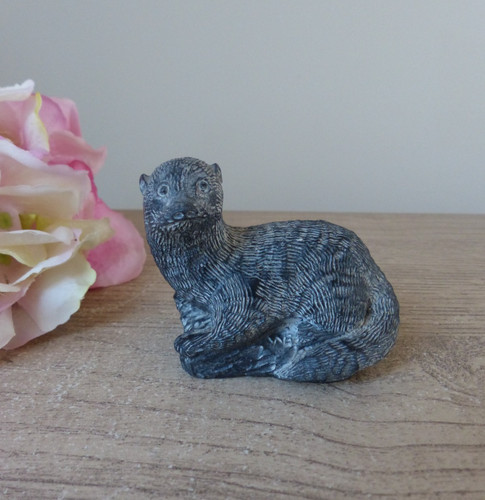 Figurine loutre pierre - figurine, de