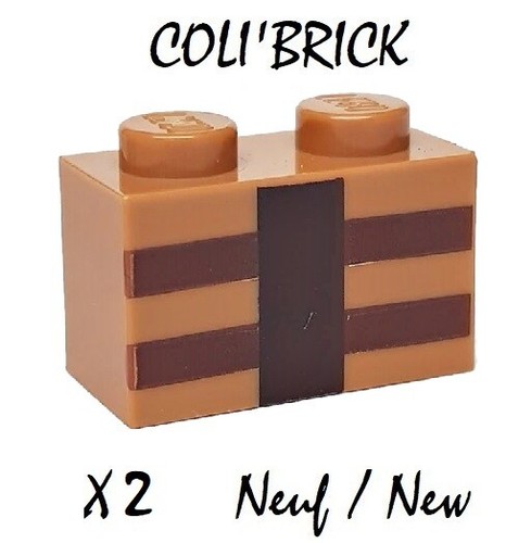 Lego 3004pb123 2x brick - -,