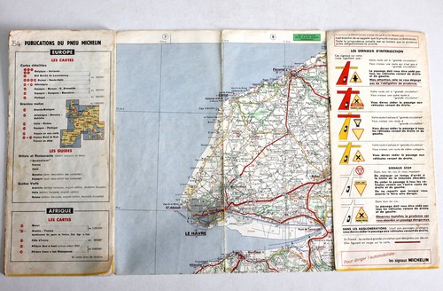 Carte michelin 1964 54 - carte,