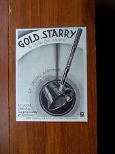 Publicité STYLO PLUME GOLD STARRY   1927 advert