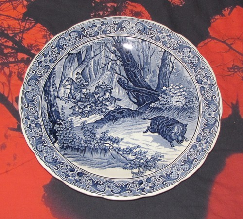 Assiette décorative scène - -,
