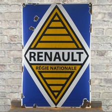 Plaque émaillée RENAULT