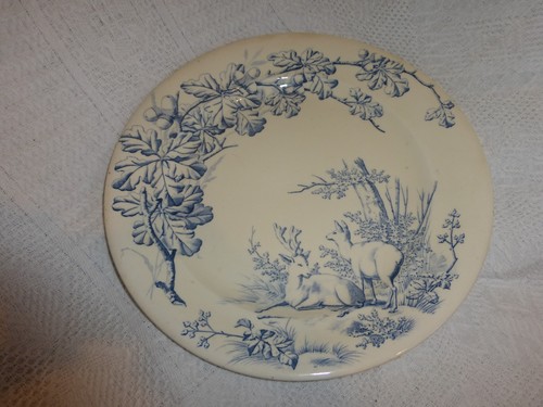 Ancien plat rond 8 cm - plat,