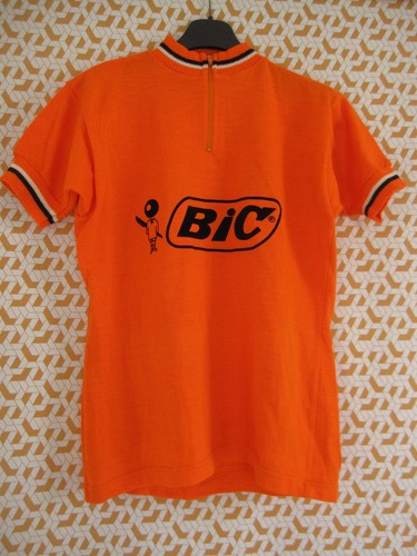 Maillot cycliste bic - cycliste, 70's