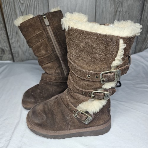 Ugg brown buckle - boots, maddi