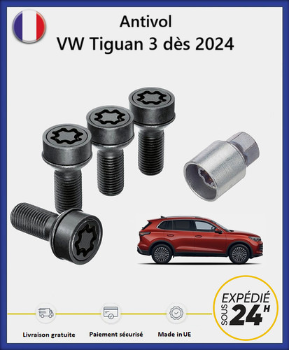Ecrous antivol roues noir - de,