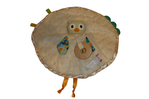 Doudou chouette hibou plat
