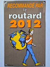 plaque émaillée du routard 2012