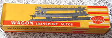 Boite "GéGé" de train électrique wagon transport autos HO SNCF vintage