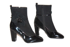 ANDRE Bottines boots Cuir Noir