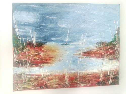 Tableau abstrait acrylique sur
