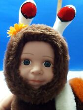 Doudou poupon Anne Geddes en escargot Vintage H 27 cm