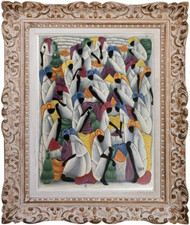 HST ANCIENNE PEINTURE NAIVE