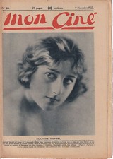 Mon Ciné N° 38/1922 - Blanche Montel Nazimova Salomé Barbara La Maar