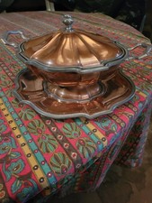 SOUPIERE EN CUIVRE MASSIF ET ETAIN