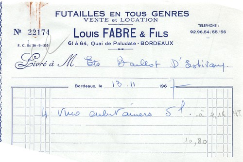 1967 futailles tous genres - futailles, en