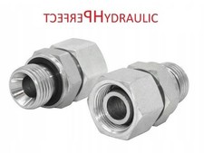 Raccord hydraulique droit à visser avec écrou Union BSP et métrique