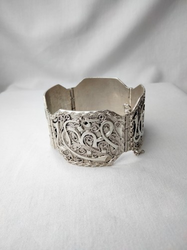 Bracelet oriental argent - bracelet,