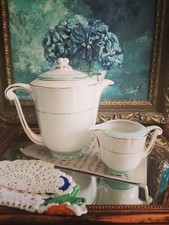 Cafetière et pot à lait ♥️modèle chamford, Porcelaine Opaque CERANORD FRANCE 