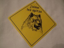 Pancarte -  J'aime les Spitzs