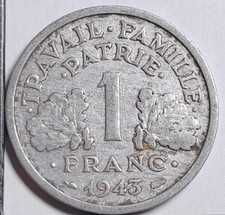 1 franc Bazor 1943 légère