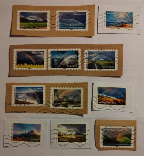Timbres oblitérés série