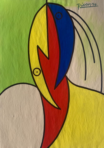Dessin original gouache - dessin, sur