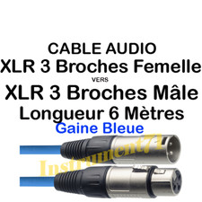 1 Câble XLR 3 Broches Mâle
