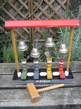 Ancien jouet en bois Xylophone Playskoll instrument musique