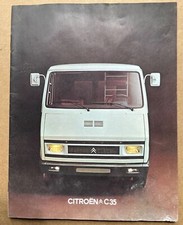 Citroën C35 Fourgon utilitaire 1975 catalogue brochure publicité