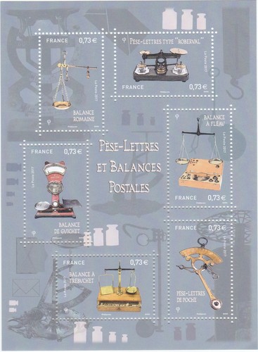 France 2017 pese lettres - france, et