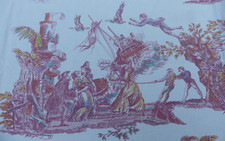 Coupon de Toile de Jouy ancien