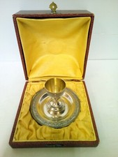  COQUETIER ARGENT PLAQUE METAL