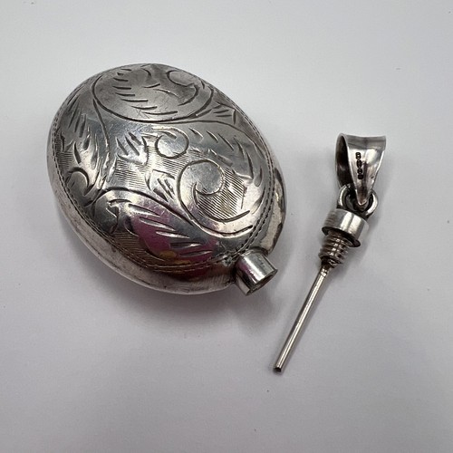 Vintage flacon parfum argent - parfum,