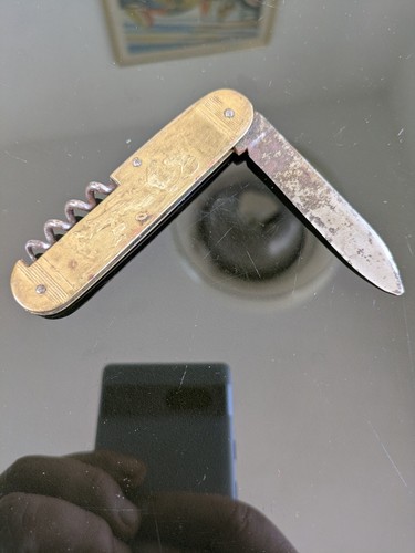 Couteau pliant ancien - couteau,