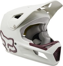 FOX RAMPAGE Casque motocross intégral enfant blanc/vin taille YL (51-52cm) NEUF