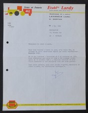 Facture DORTAN 1969 Etb LARDY