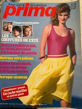 ANCIEN LIVRE REVUE MAGAZINE PRIMA MODE AVEC SUPER PATRON N° 22 07/84 TRICOT