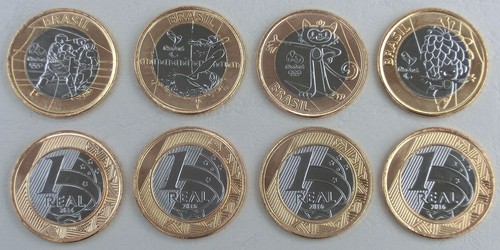 Brésil 4x 1 real - brésil, du